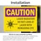 Signmission Radiation & Laser Sign, 3.5 in H x 5 in W, Vinyl Decal, Rectangle OS-2PACK-CR-D-35-L-10146 - alternate 5